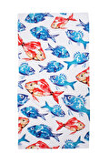 Picture of Anemoss Fish Patterned Beach Towel