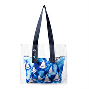 Picture of Anemoss Sailboat Transparent Shopping and Beach Bag