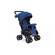 Resim  Babyhope 604 Çift Yönlü Bebek Arabası Mavi