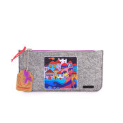 Picture of BiggDesign "Owl And City" Zippered Felt  Small Bag 