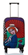 Picture of BiggDesign BGDT0922D01 Canvas Luggage 18 "Mehmet Sağbaş Umbrella Girl