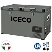 Resim  ICECO YCD90 12/24Volt 220Volt 90 Litre Çift Bölmeli Outdoor Kompresörlü Oto Buzdolabı/Dondurucu