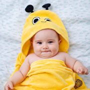 Picture of Milk&Moo Buzzy Bee Velvet Hooded Baby Towel