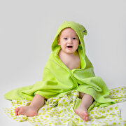 Picture of Milk&Moo Cacha Frog Velvet Hooded Baby Towel