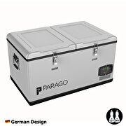 Resim  Parago PG75 12/24Volt 75 Litre Çift Bölmeli Outdoor Kompresörlü Oto Buzdolabı