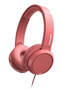 Resim  Philips TAH4105 Kablolu Kulak Üstü Kulaklık (Mikrofonlu) Kırmızı