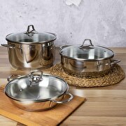 Picture of Serenk Modernist 6 Pieces Steel Cookware Set