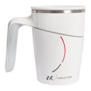 Picture of TK Collection White Vacuum Tipping Mug New Design