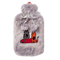 Picture of BiggDesign Cats in Istanbul Gray Plush Hot Water Bag