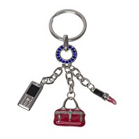 Picture of Nektar C008016 Trio Keychain Phone Bags Lipstick