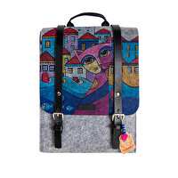 Picture of BiggDesignOwl And City Felt Backpack