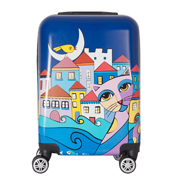 BiggDesign Owl and City Cabin Size Suitcase | Turkish Airlines Online ...