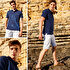 Picture of  Anemoss Marine Navy Blue Men's Polo Collar T-Shirt