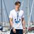 Picture of AnemosS Anchor Men's Crew-neck White T-Shirt 