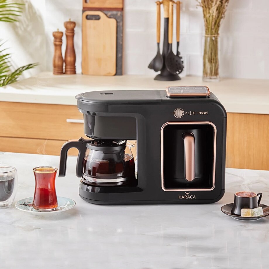 Karaca Hatır Pus Mod 5 IN 1 Çay ve Kahve Makinesi Black Copper I Shop&Miles