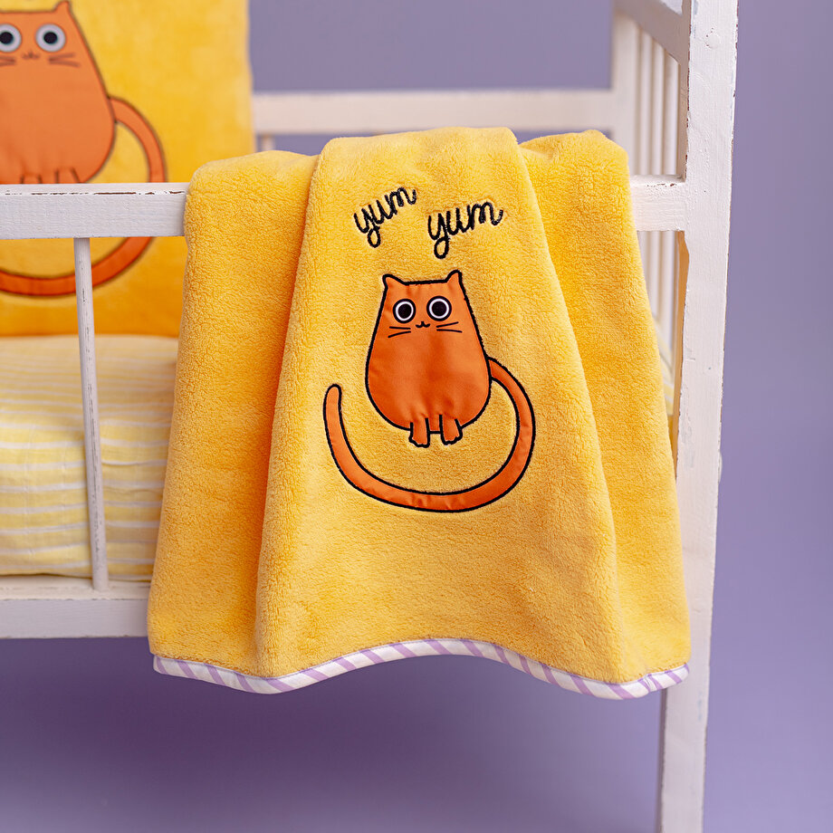 Milk&amp;Moo Tombiş Kedi Uyku Arkadaşı,Battaniye ve Yastık Takımı I Shop&amp;Miles
