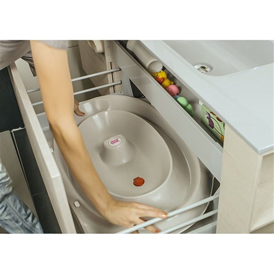 Okbaby Onda Slim Katlanır Bebek Küveti / Gri I Shop&amp;Miles